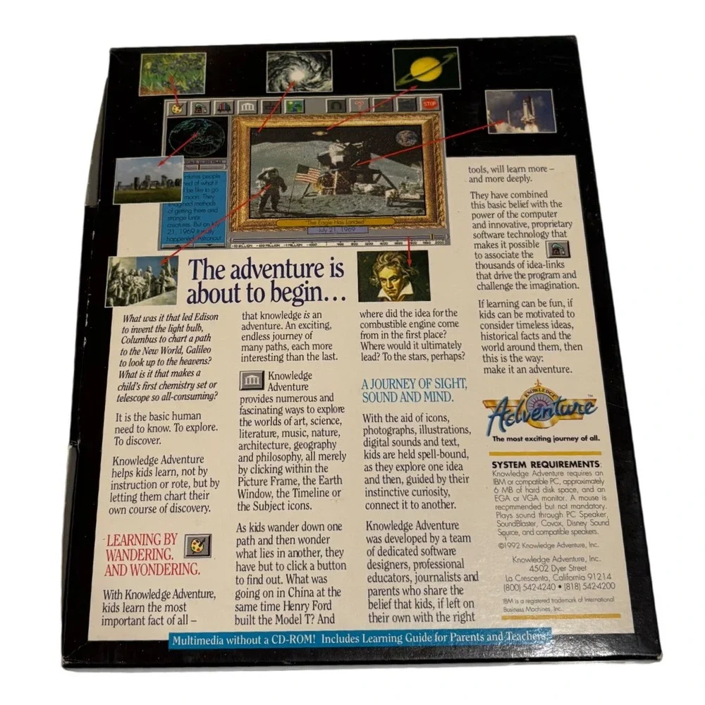 1990s Knowledge Adventure Educational Software CD ROM 8 Disks Vintage PC‎ Game